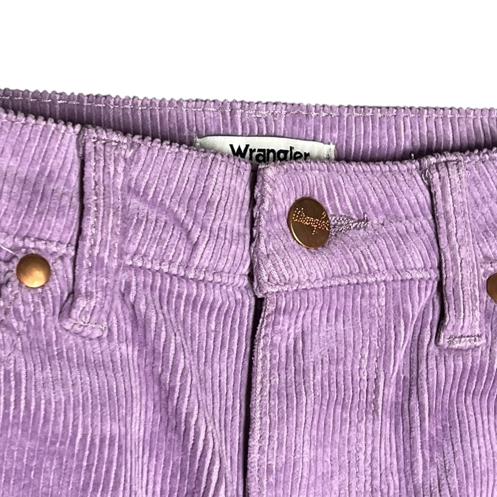 Wrangler Westward 626 high rise bootcut lilac purple corduroy pants boho cowgirl - Picture 10 of 14